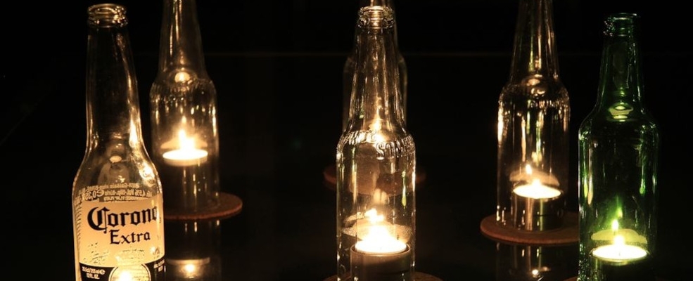 Metall - Glas - Kerzenlicht