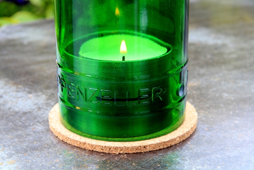 Windlicht Appenzeller Alpenbitter Flasche