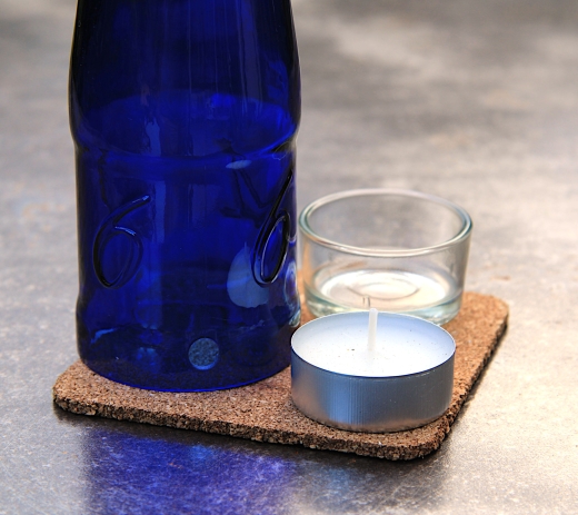 Windlicht aus einer 1664 Bierflasche