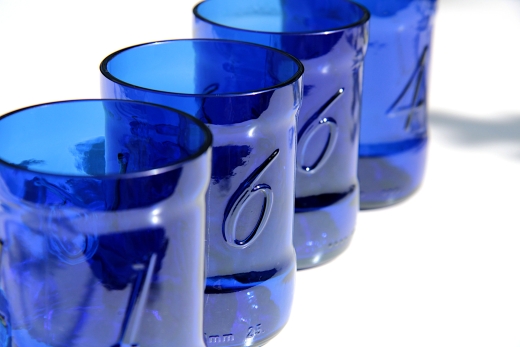 Glas aus einer 1664 blanc Bierflasche