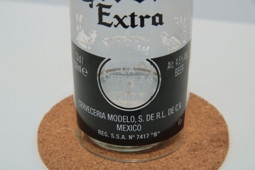 Windlichtglas Corona Extra Bierflasche