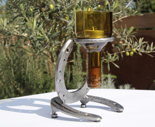 Hufeisen Kerzenständer