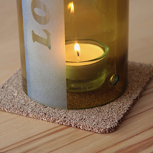 Windlicht Rotweinflasche