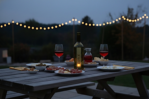 Windlicht Rotweinflasche