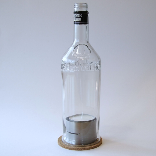 Windlicht Destillerie Willisau Flasche