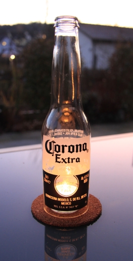 Windlicht Corona Extra Bierflasche
