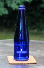 Windlicht aus einer 1664 Bierflasche