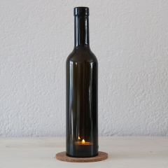 Windlicht Rotweinfasche
